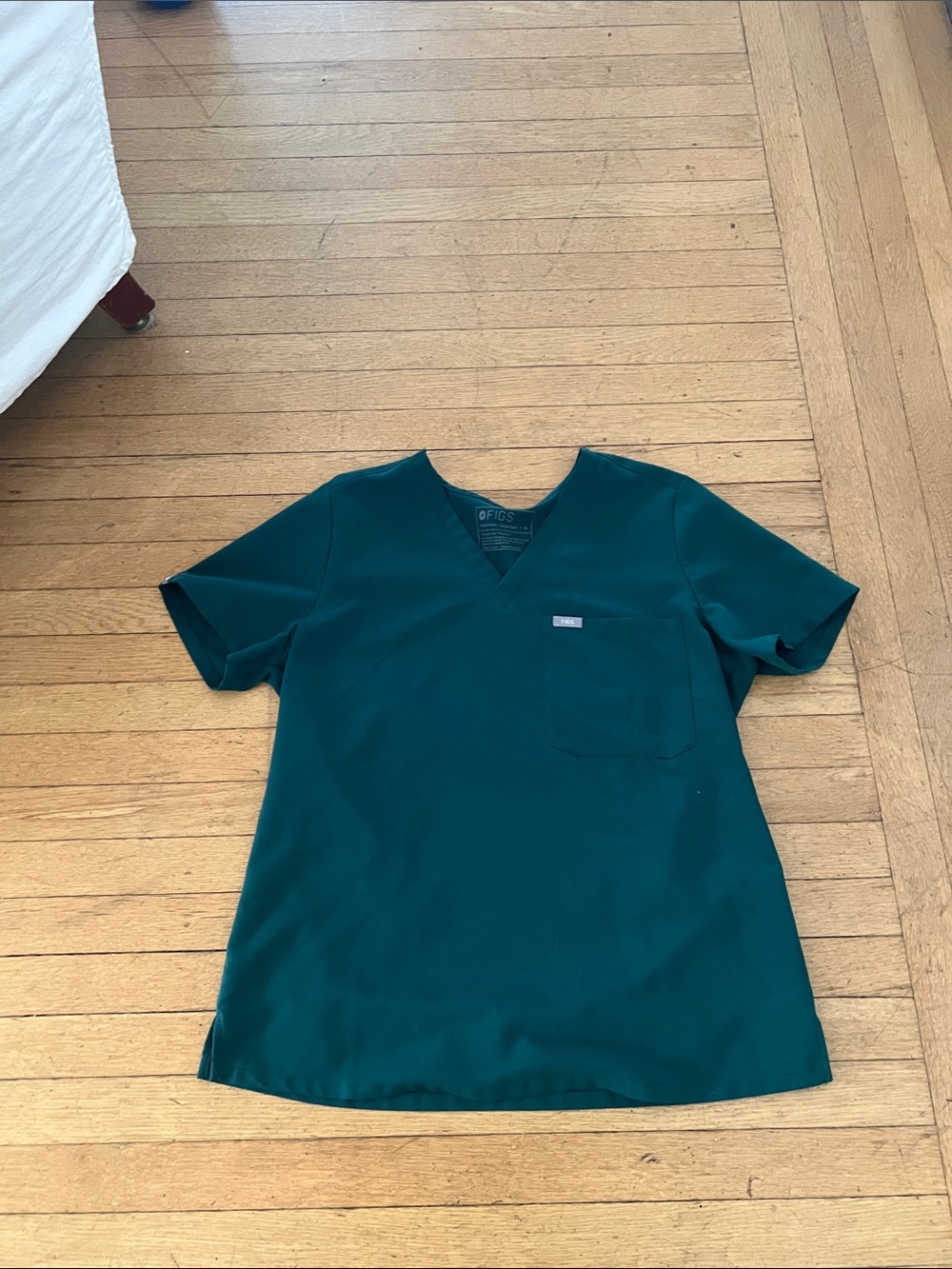 Figs Women's Scrub Top Teal Green